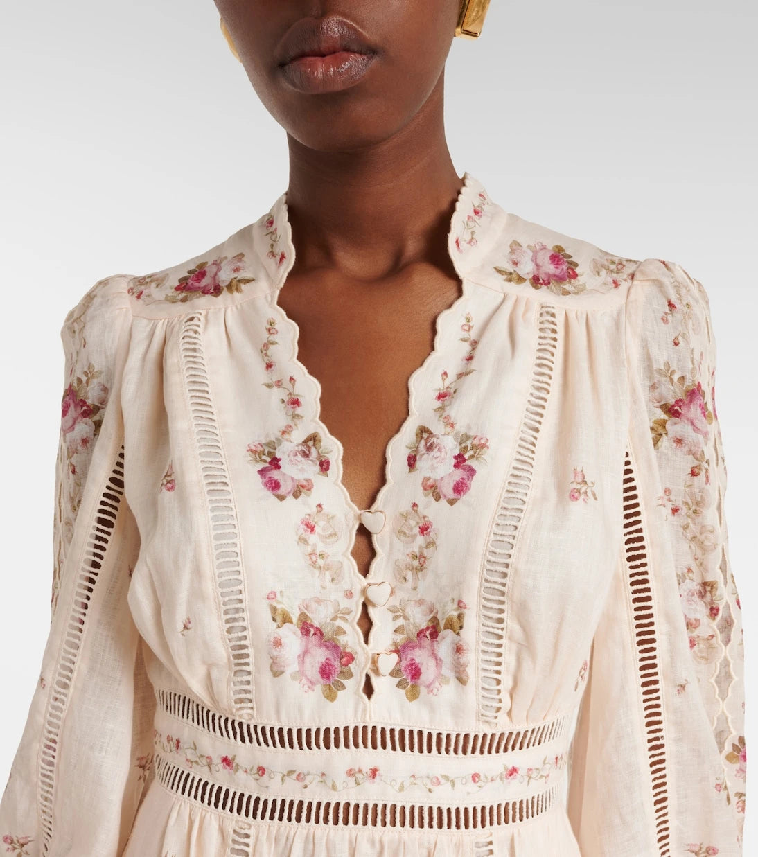 Zimmermann - Patience floral linen midi dress