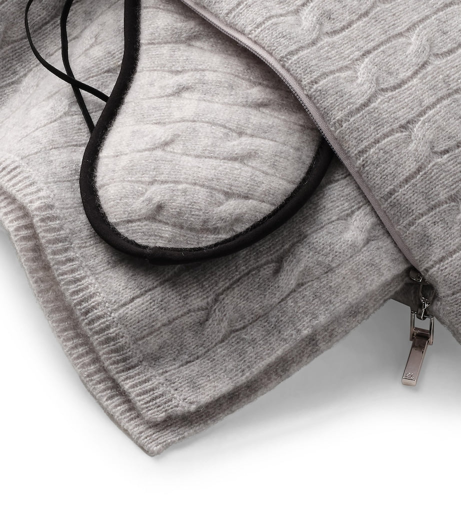 Ralph Lauren Home Cashmere Cable-Knit Travel Set