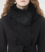Valentino Black Virgin Wool-Cashmere Belted Coat