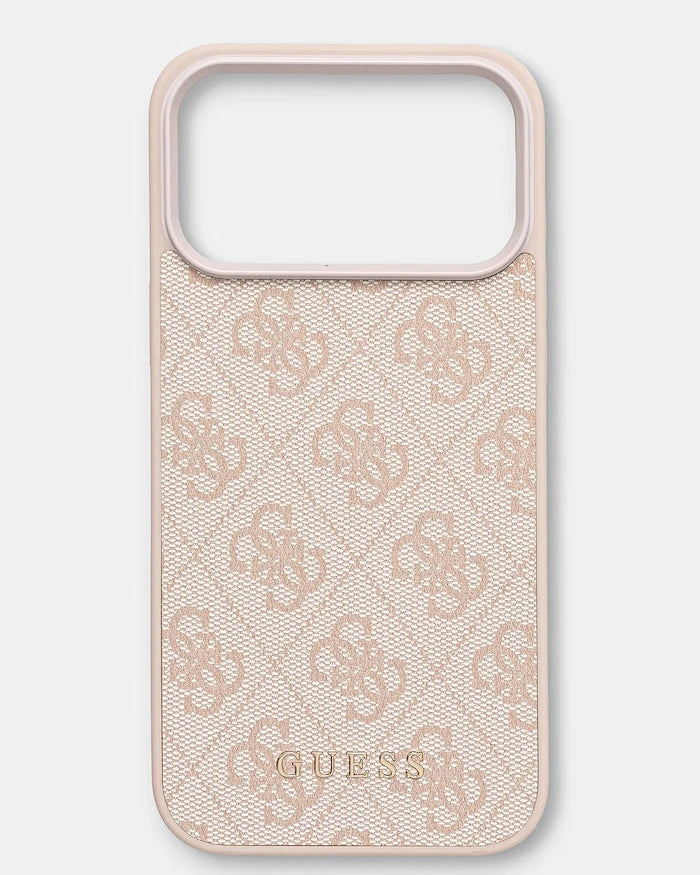 Guess iPhone 17 Pro Max için suni deri telefon kılıfı