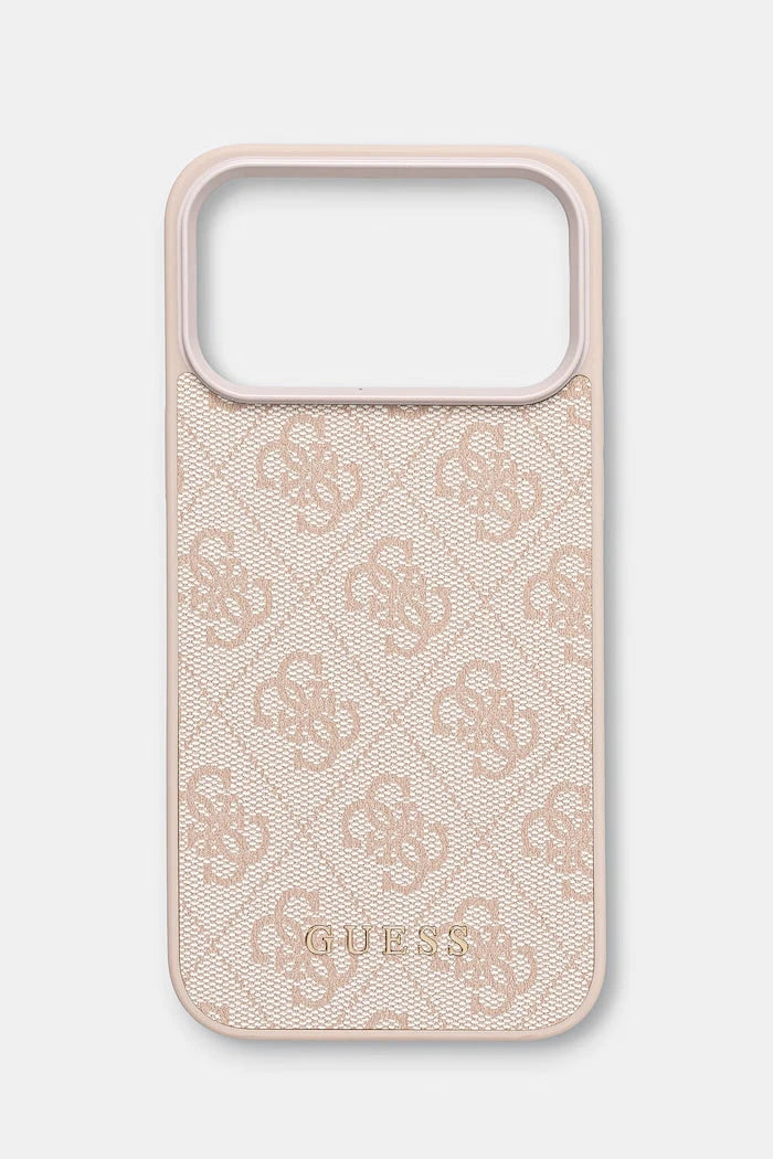 Guess iPhone 17 Pro Max için suni deri telefon kılıfı