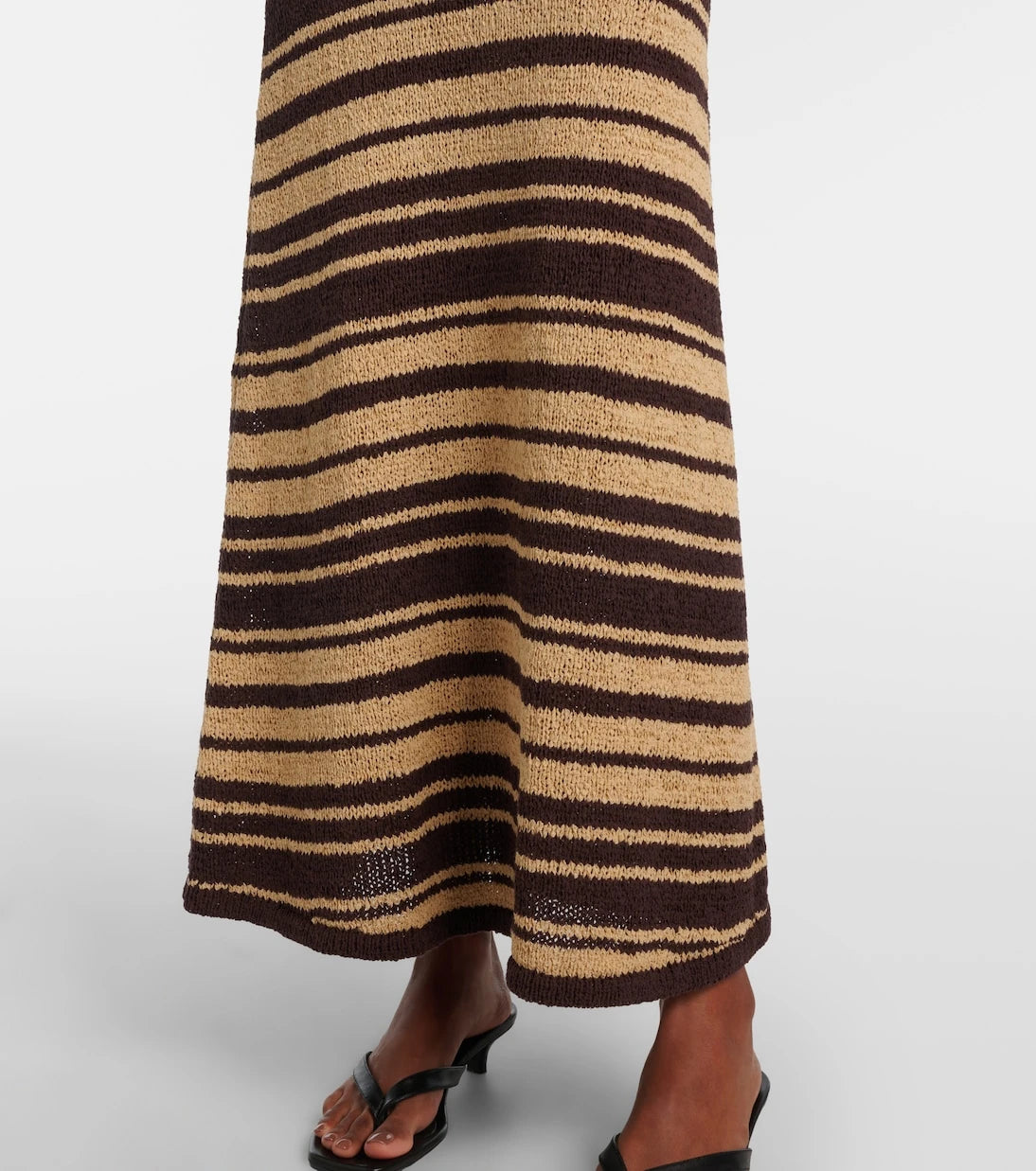 Faithfull - Micah striped cotton-blend maxi skirt