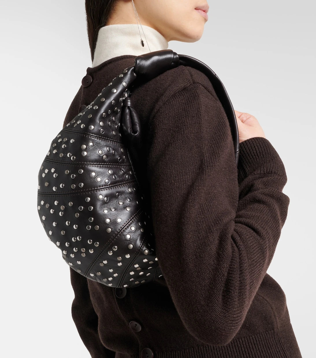 Lemaire - Croissant Large leather shoulder bag