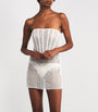 Kiki de Montparnasse Ivory Tulle Sequin-Embellished Ange Mini Dress
