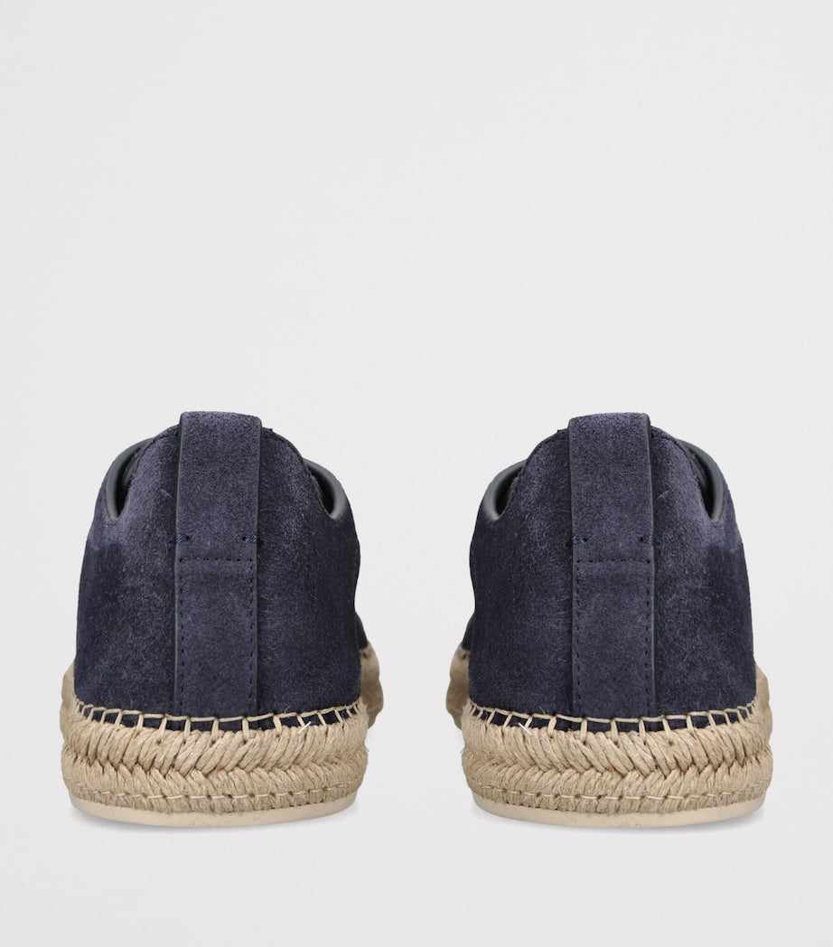 Suede Triple Stitch Espadrilles