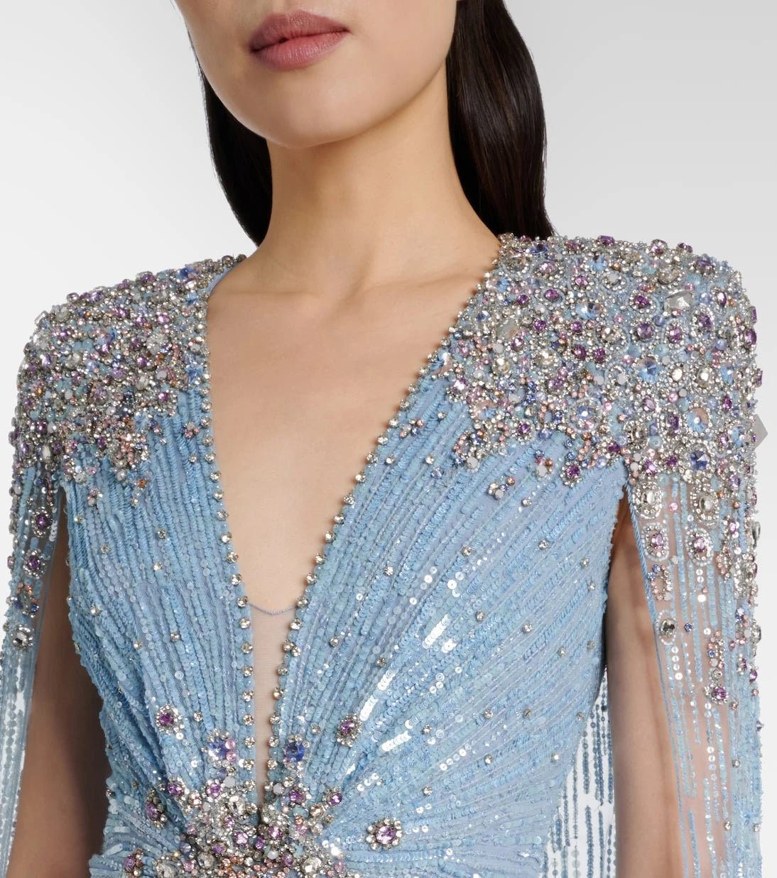 Jenny Packham - Symphony embellished caped gown