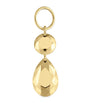Double Faceted Gold Charm