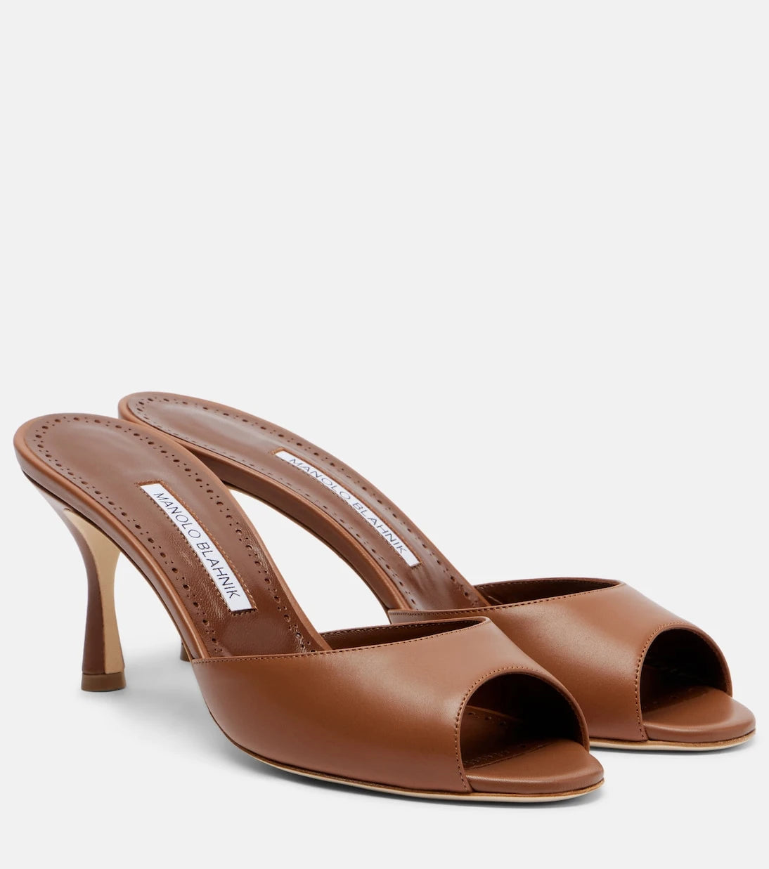 Manolo Blahnik - Jada leather mules