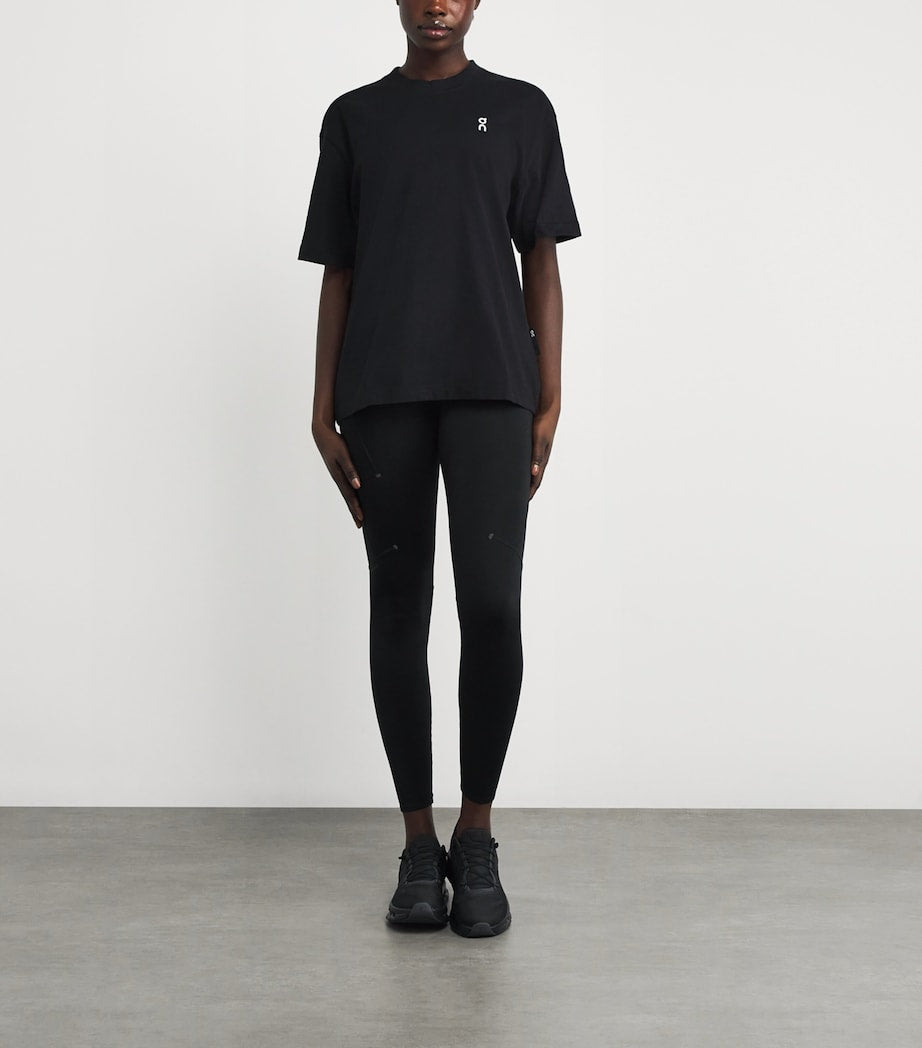 Black Organic Cotton Club Logo T-Shirt