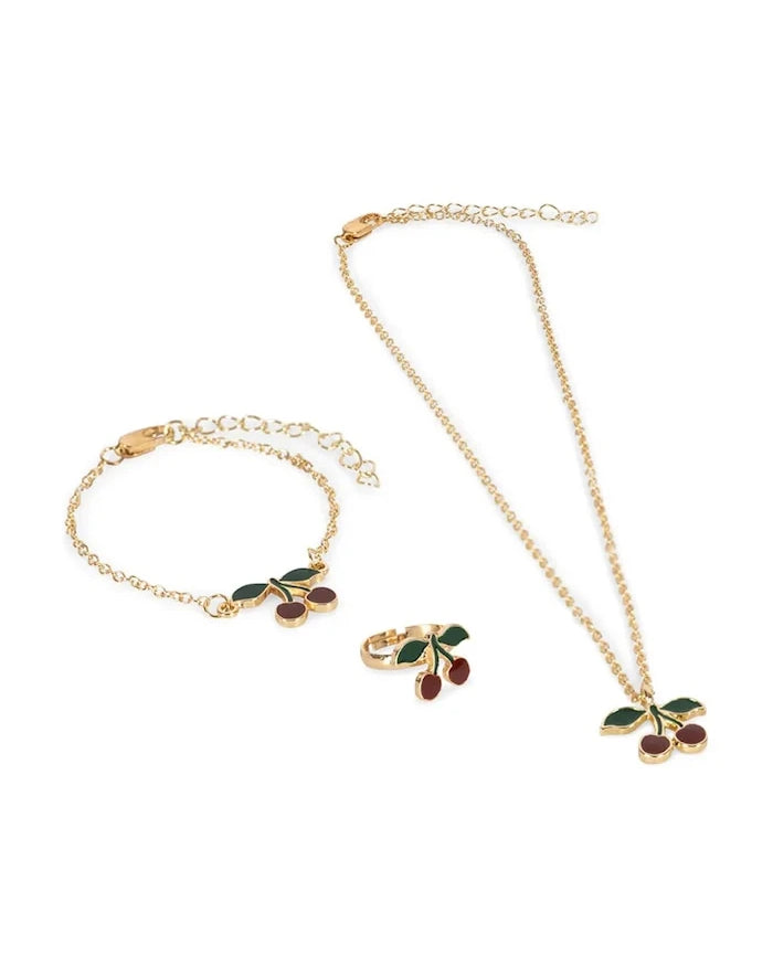 Комплект бижута Konges Sløjd CHERRY JEWELRY SET