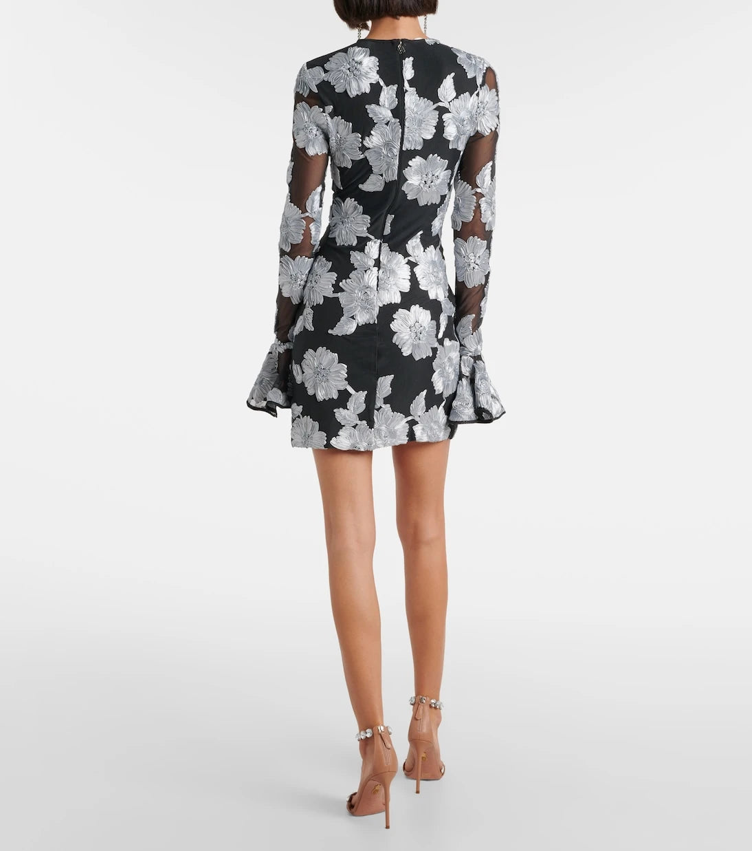 Rotate - Embroidered mesh minidress