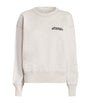 Ivory Cotton-Blend Shad Logo Sweatshirt