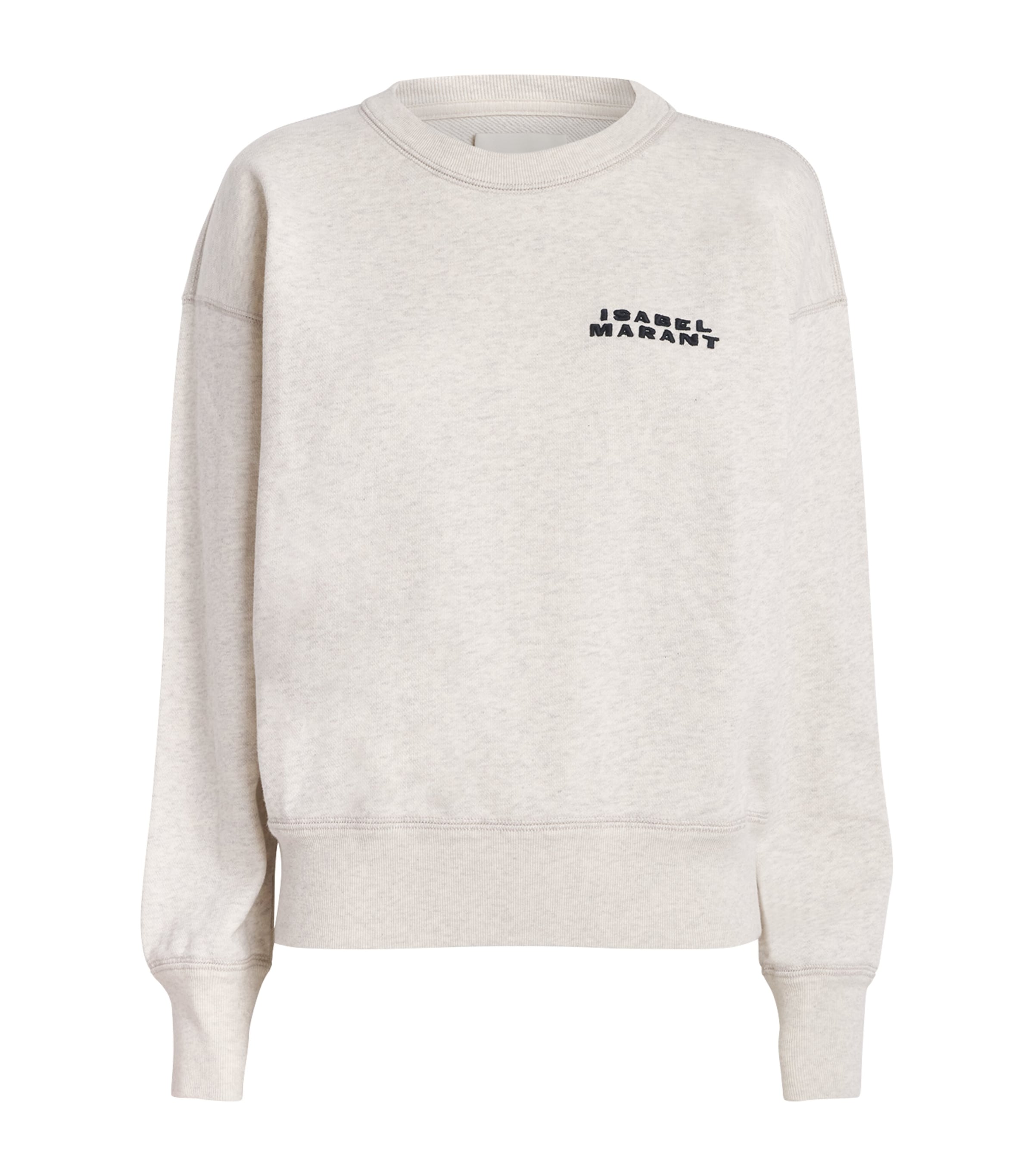 Ivory Cotton-Blend Shad Logo Sweatshirt
