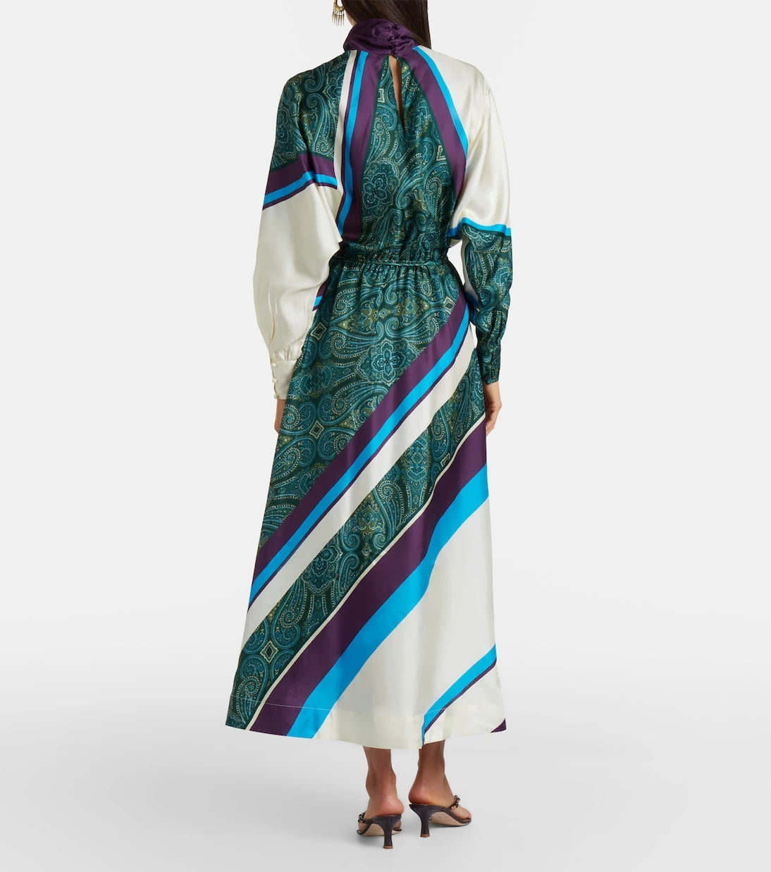 Alémais - Joni printed silk midi dress