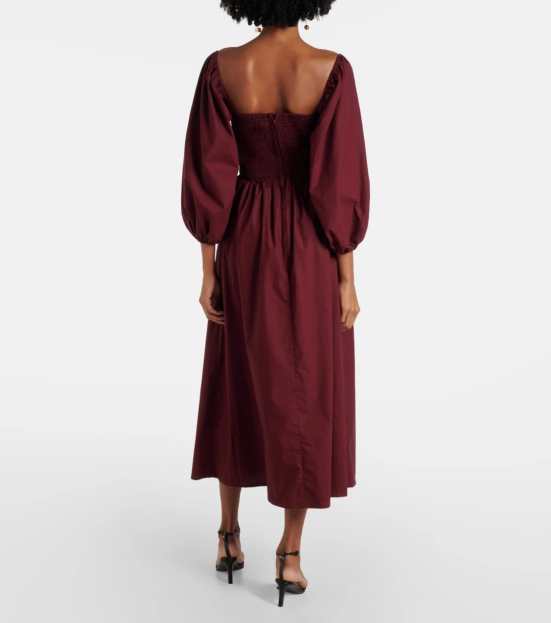 Faithfull - Alma gathered cotton maxi dress
