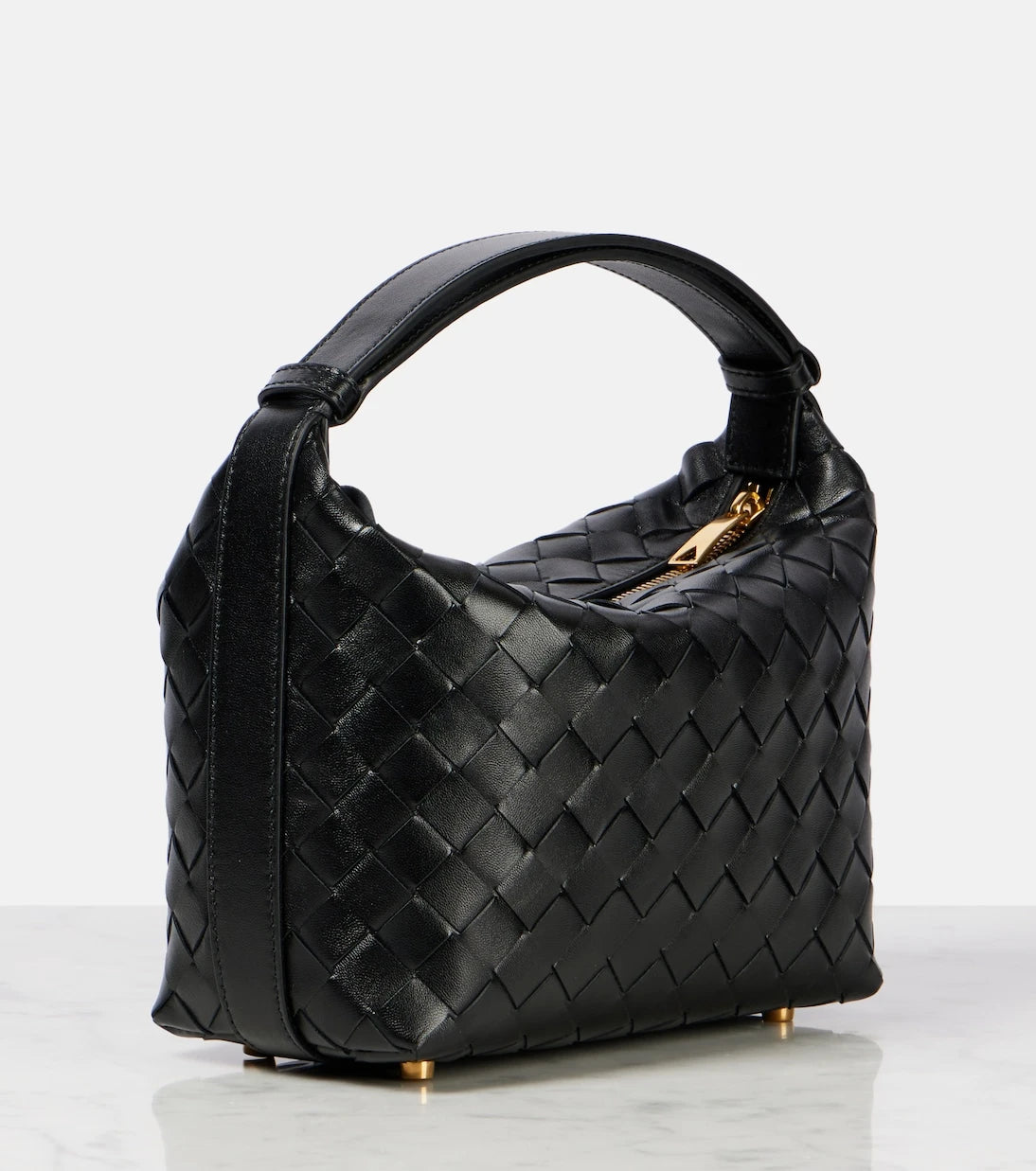 Bottega Veneta - Wallace Mini Intrecciato leather shoulder bag