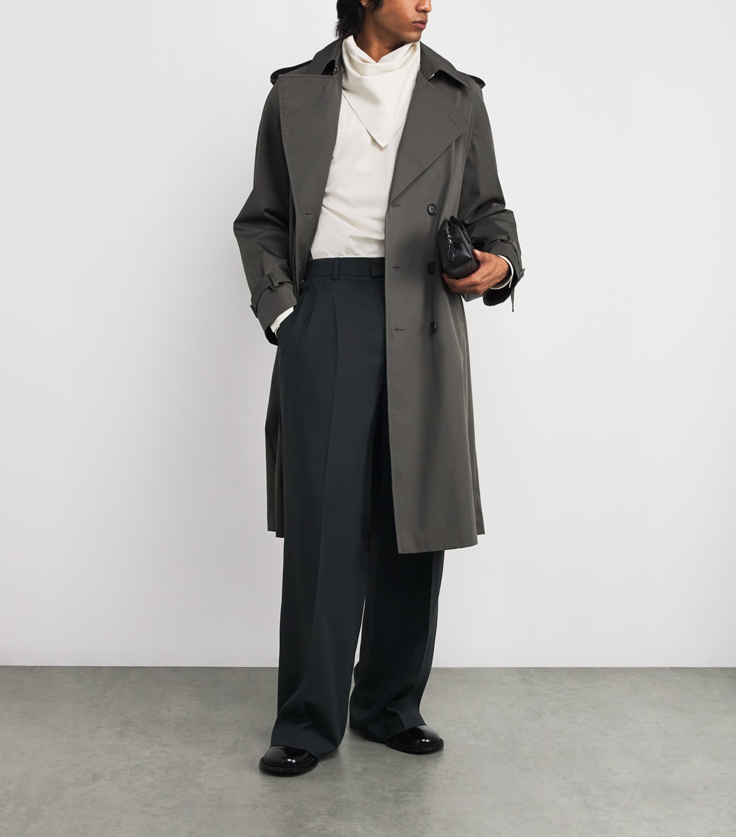 Virgin Wool Wide-Leg Trousers