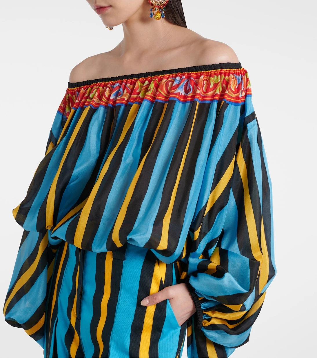 Dolce&Gabbana - Patterned silk top