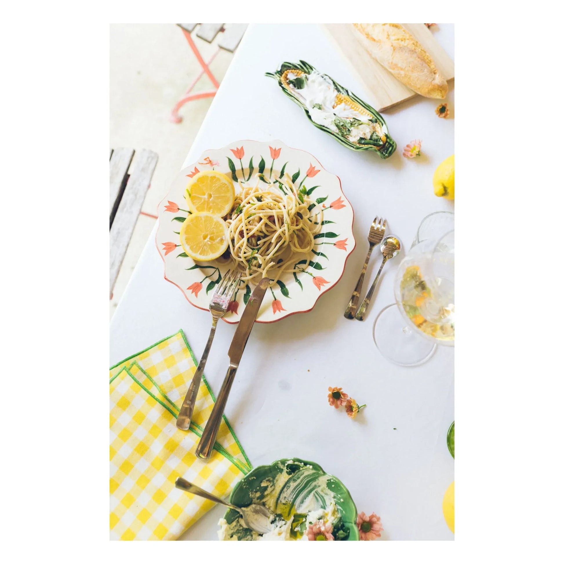 Denise - Fan Fan plate 27 cm | Blue