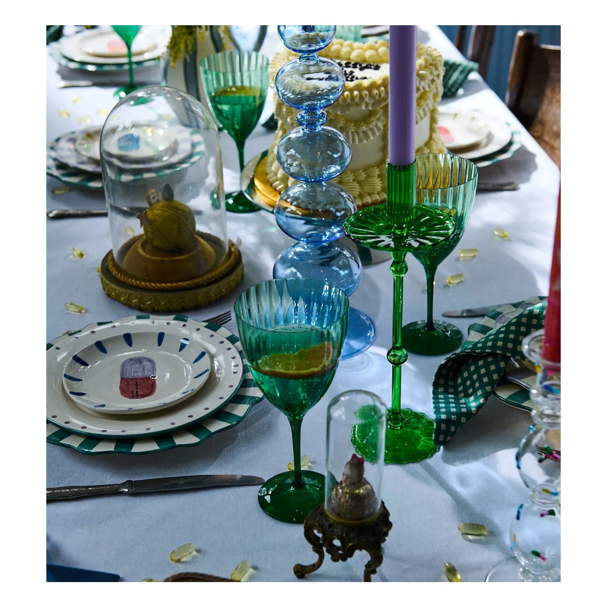 Anna + Nina - Forest Carousel candleholder | Green