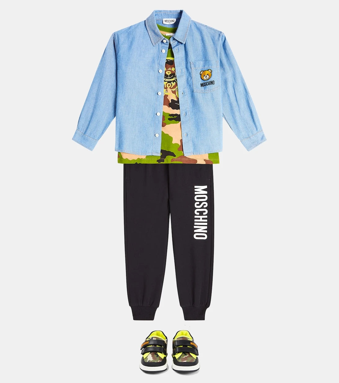Moschino Kids - Teddy Bear cotton-blend shirt