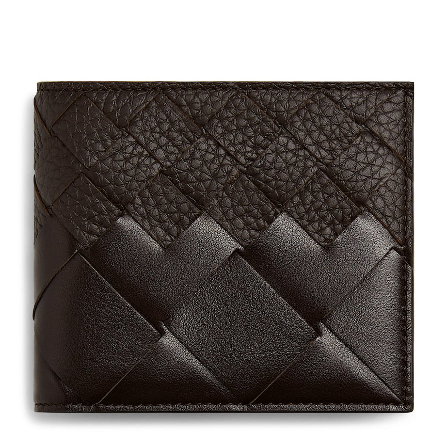 Bottega Veneta Leather Intrecciato Bifold Wallet