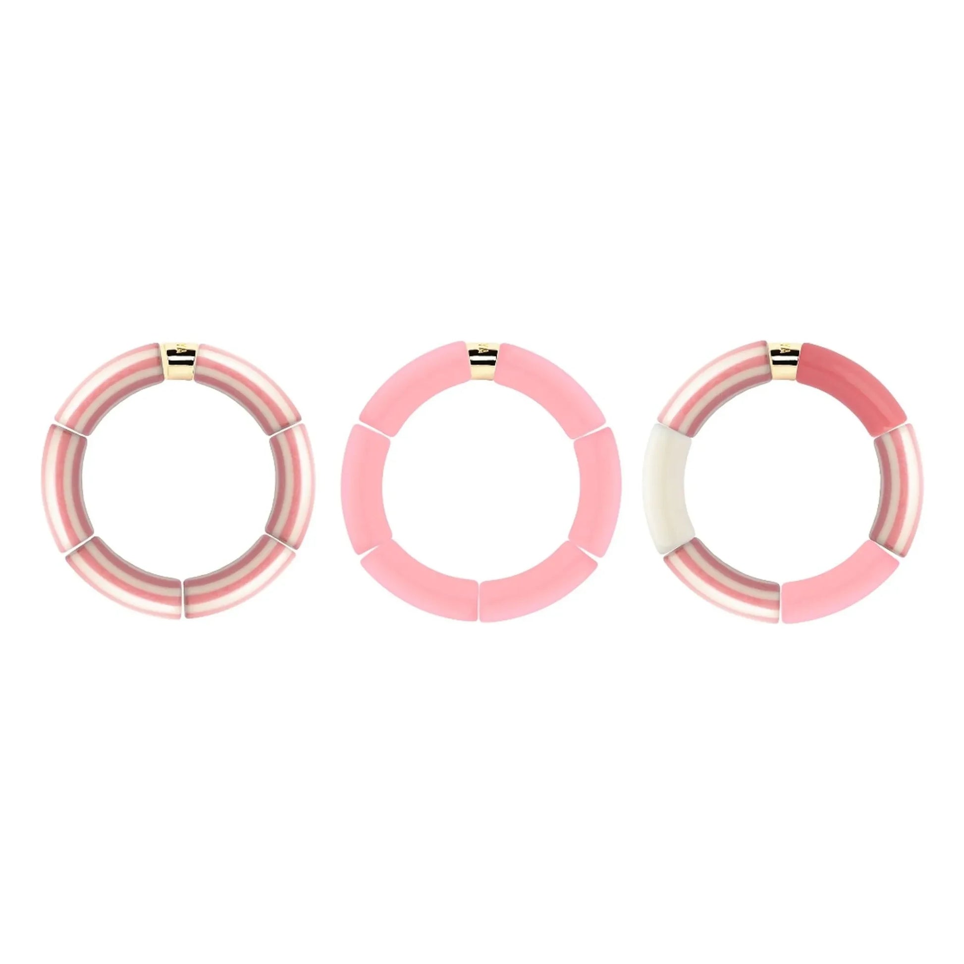 Parabaya - Riviera Rosado 3 bracelet | Pink