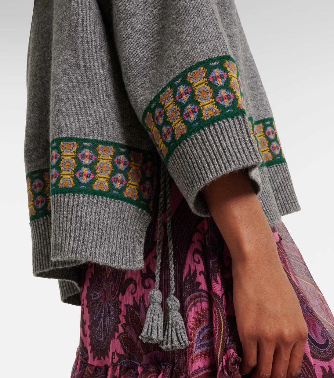 Etro - Wool, cashmere, and cotton-blend sweater