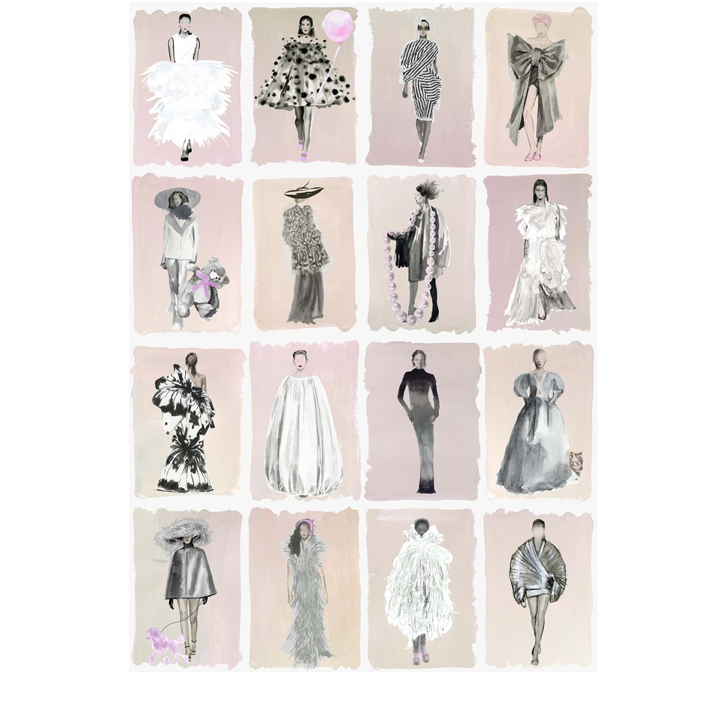 Cole & Son x Harrods Interior Design 175 Anniversary Edition Couture Carousel Wallpaper - Blush Pearl