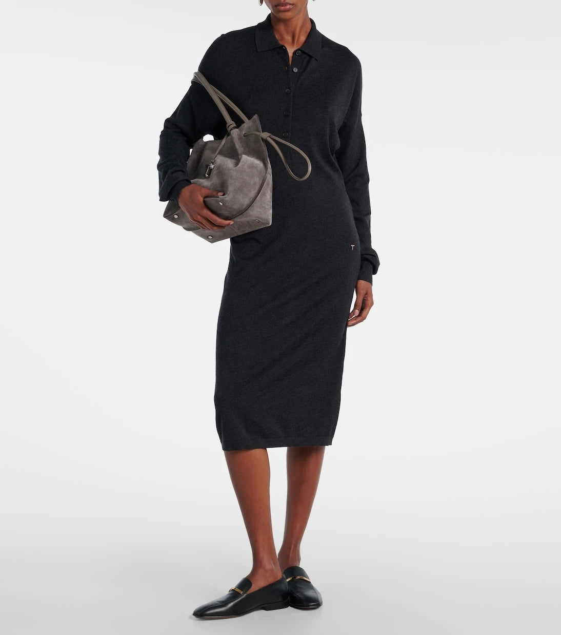 Tod's - Wool and silk polo dress