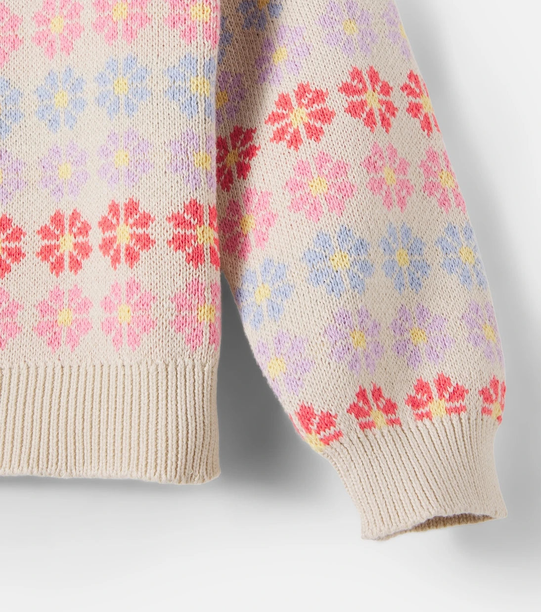 Wheat - Harlow cotton jacquard sweater