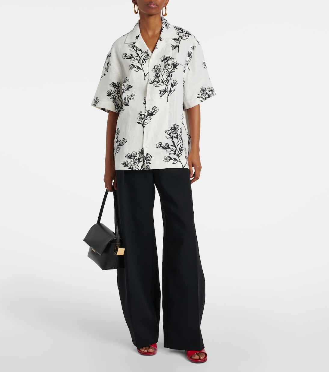 Jacquemus - Jean floral linen bowling shirt