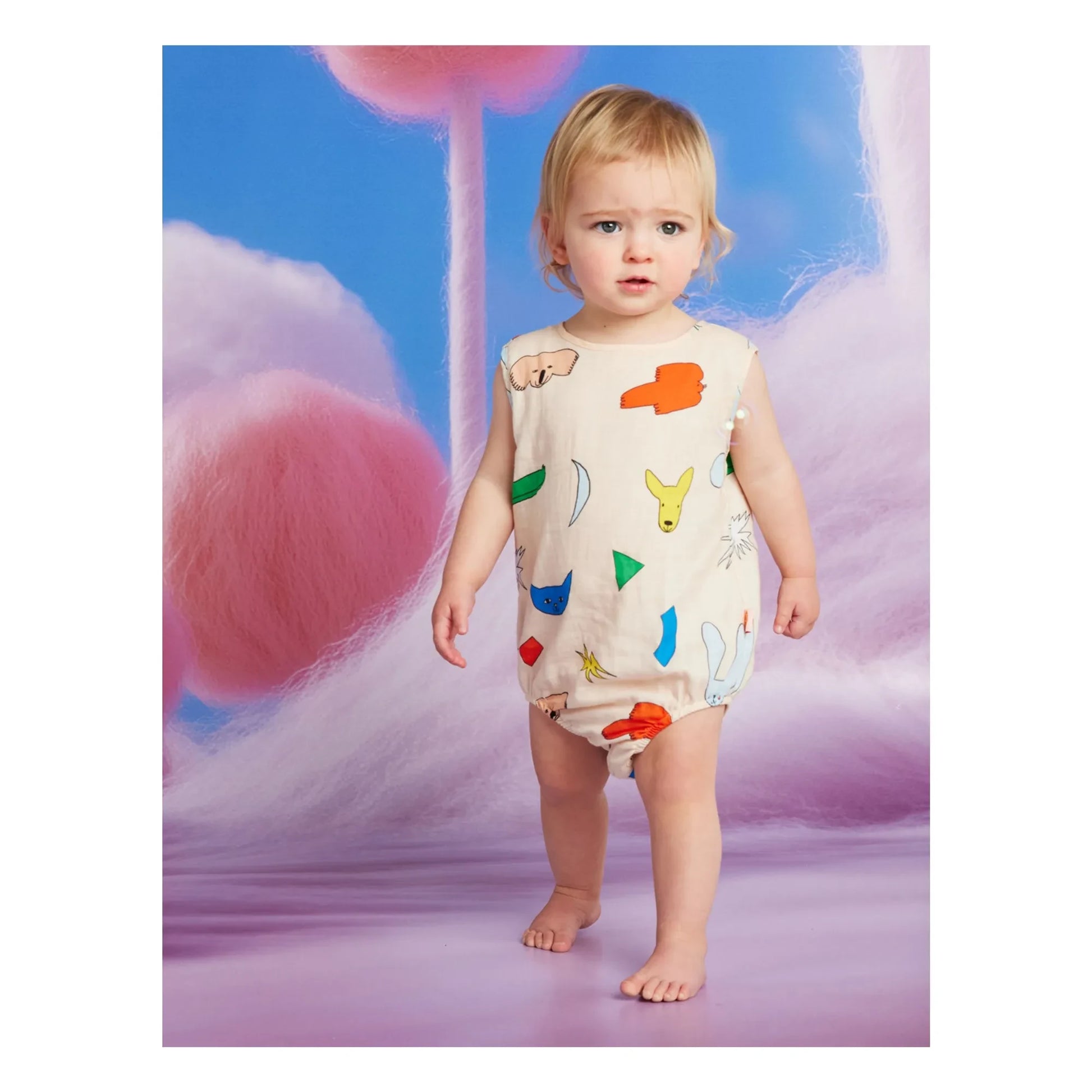 Halcyon Nights - Animal romper | Ecru