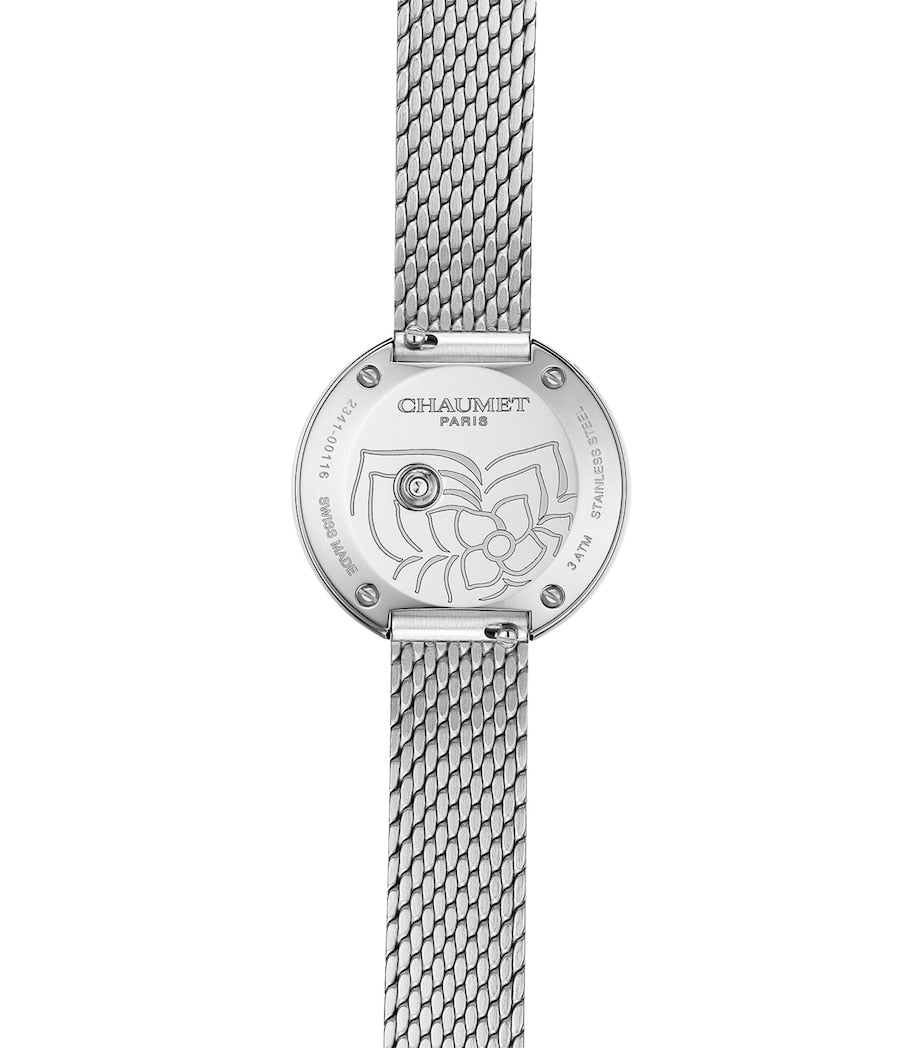 Stainless Steel and Diamond Hortensia Watch 28mm