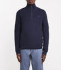 Polo Ralph Lauren Navy Cotton Quarter-Zip Sweatshirt