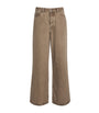 Stylein Brown Kayne Wide-Leg Jeans