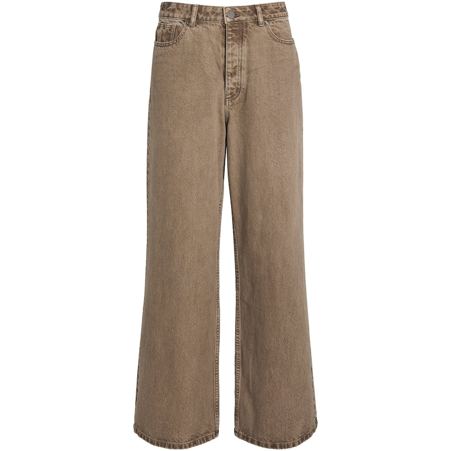 Stylein Brown Kayne Wide-Leg Jeans