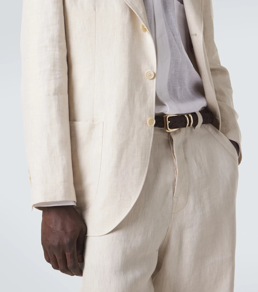 Brunello Cucinelli - Braided suede belt
