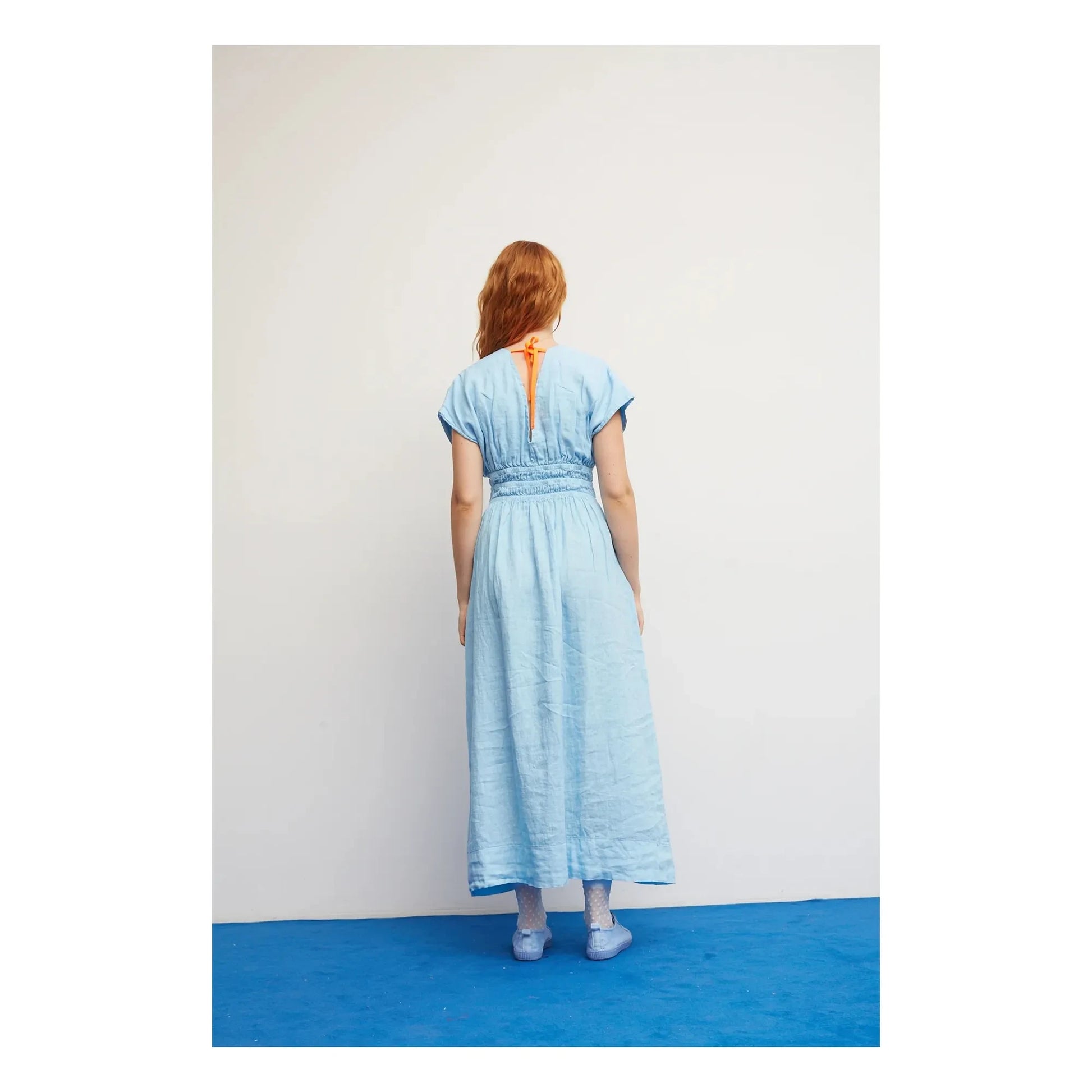 Dr Bloom - Caricia Linen Dress | Light blue
