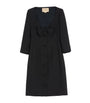 Valentino Black Virgin Wool-Silk Midi Dress