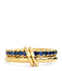 Spinelli Kilcollin Yellow Gold and Sapphire Vetra Vulcan Ring