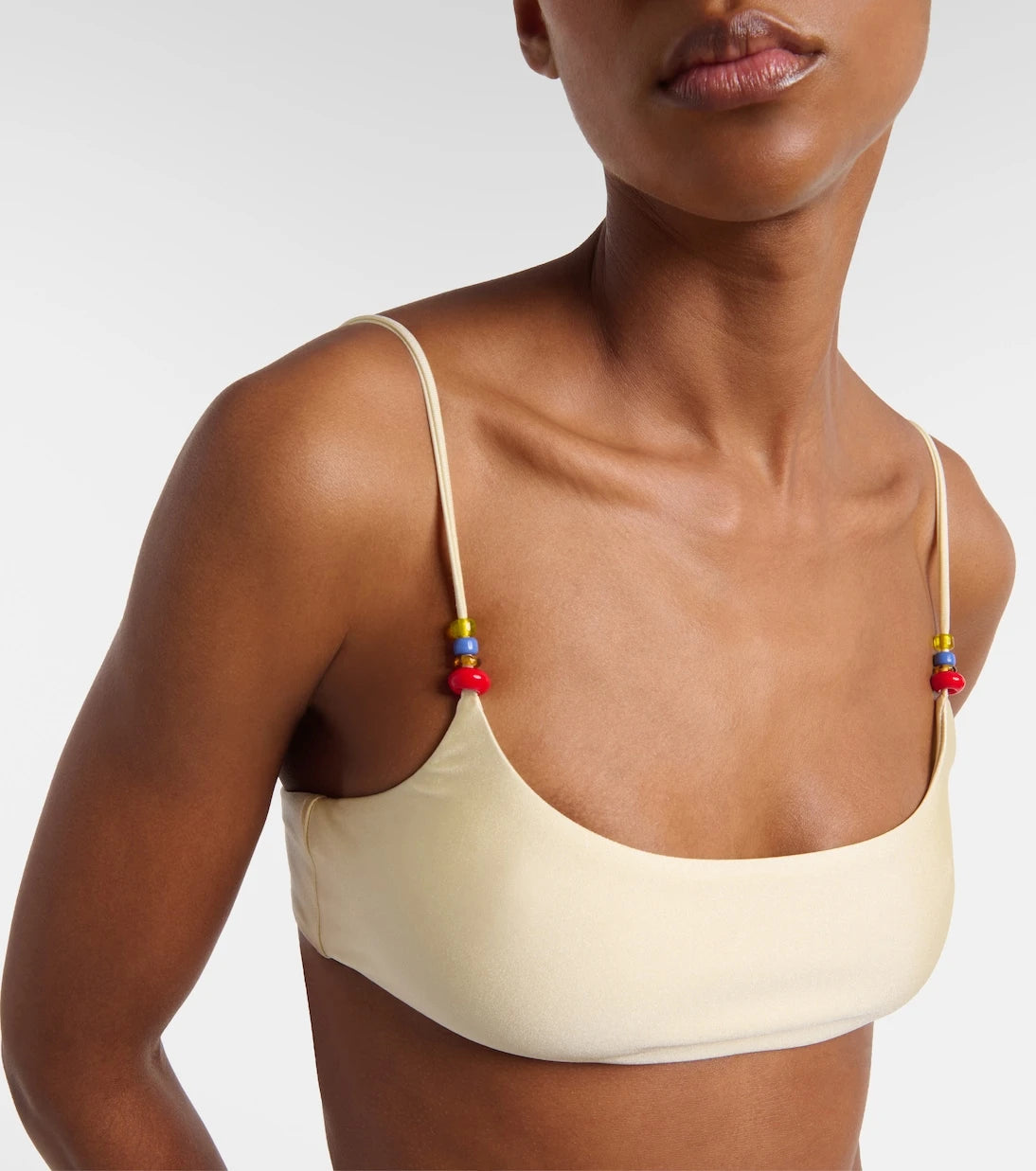 Jade Swim - Muse beaded bikini top