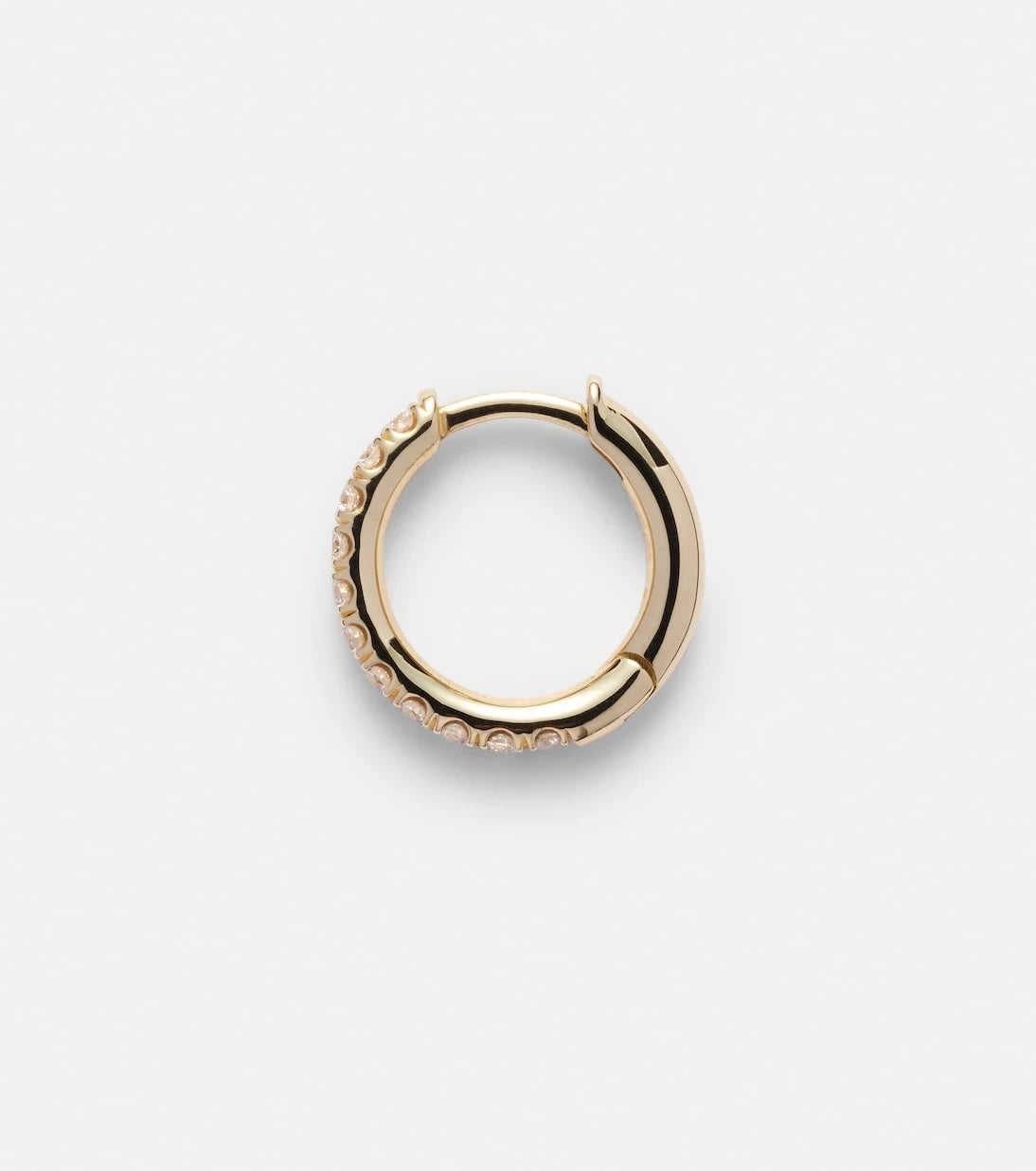 Spinelli Kilcollin - Micro Hoop Pavé 18kt gold single earring with diamond