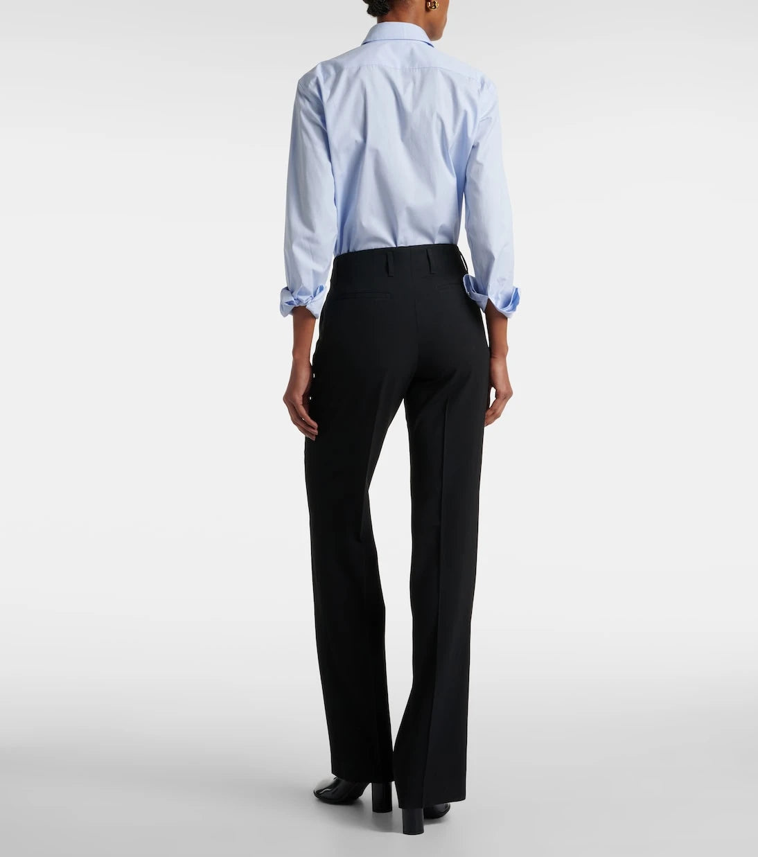 Dries Van Noten - High-rise wool-blend straight pants