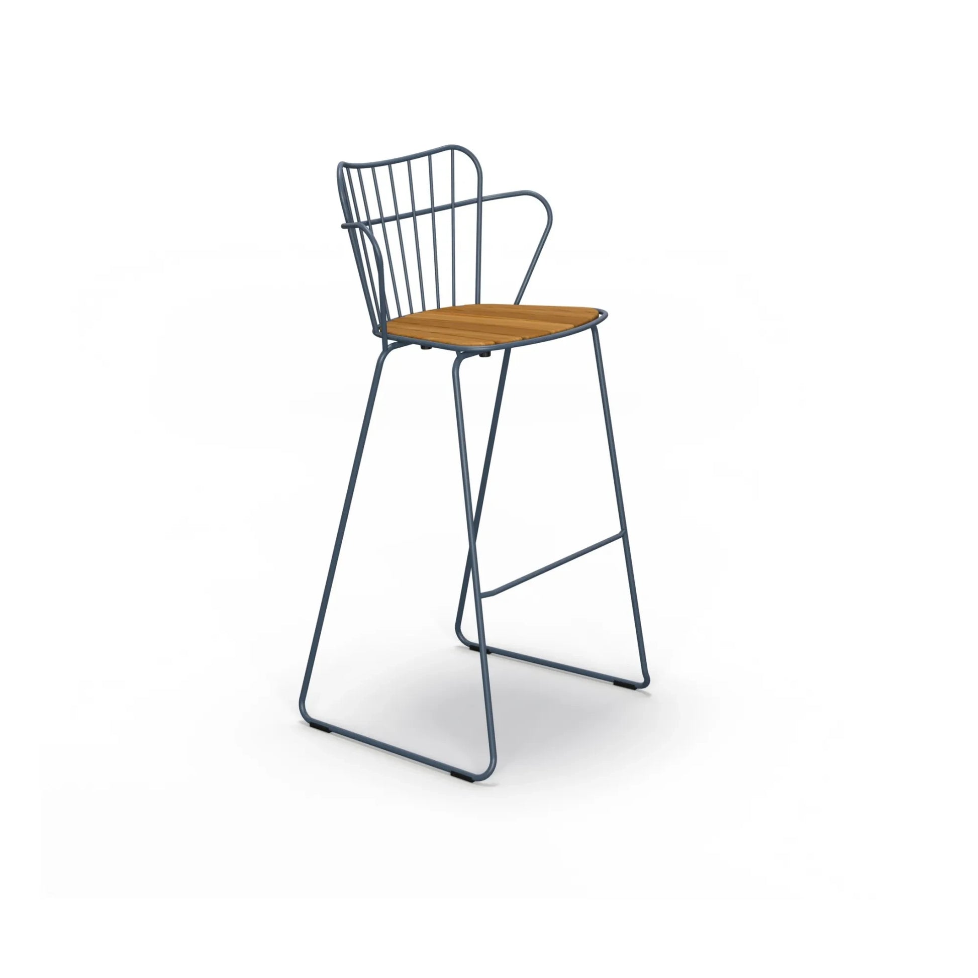 Houe - Paon Outdoor Bar Stool | Blue