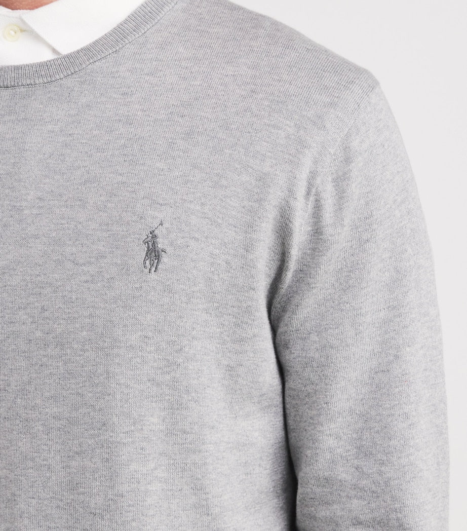 Polo Ralph Lauren Grey Pima Cotton Sweater