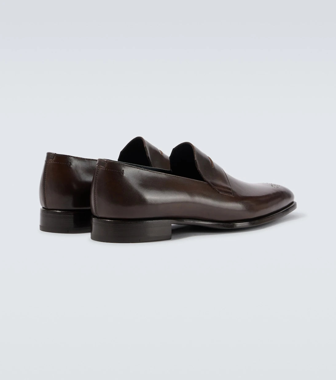 Brioni - Leather penny loafers