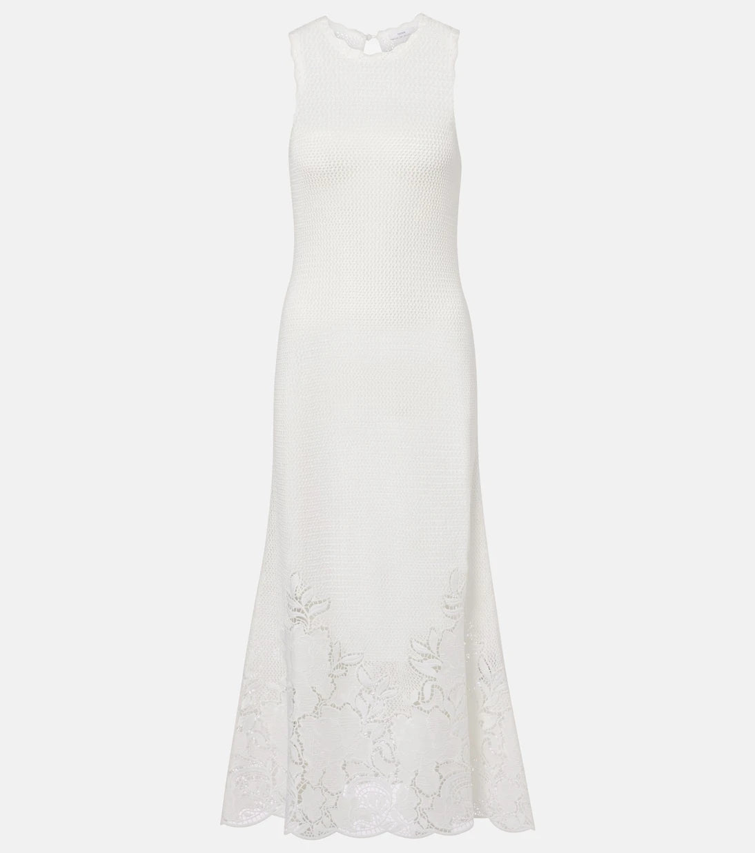 Erdem - Open-knit cotton maxi dress