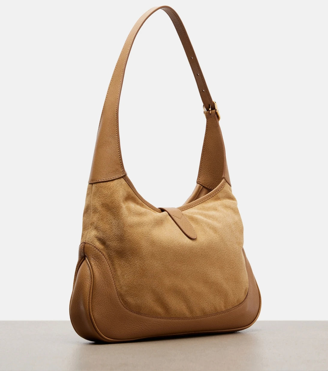 Gucci - Gucci Jackie 1961 Medium suede shoulder bag