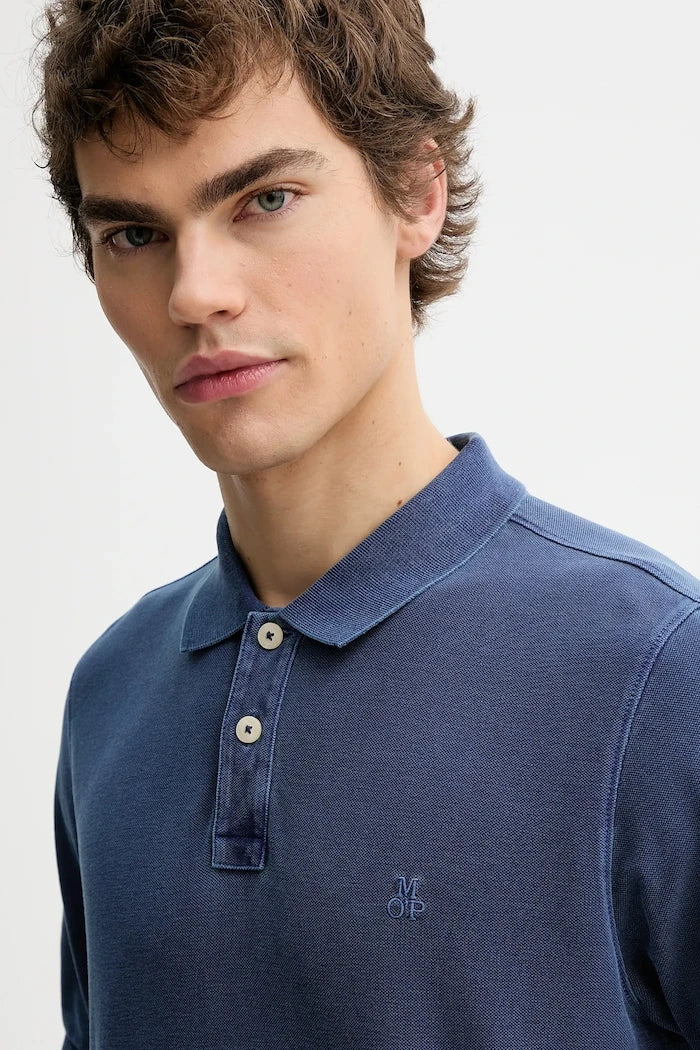 Памучна тениска с яка Marc O'Polo